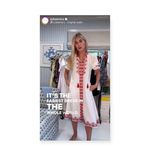 Julia Amory 𖤗 Casablanca Caftan Midi Dress 𖤗 White Red Moroccan Embroidery 𖤗 XS Photo 14