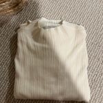 Abercrombie & Fitch  Cream Ribbed Bodysuit Photo 3