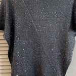 Premise Micro sequined grey shimmering short sleeve knit top Photo 6