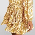 Rhode Ella Dress In Golden Yellow Foral Print Medium Photo 3