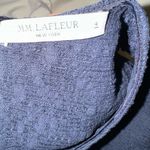 MM.LaFleur  Womens Sleeveless Textured Top Navy  Size 4 McCarthy Jacquard Cotton Photo 11