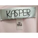 Kasper Pink Sheath Dress Square Neck Sleeveless Knee Length Women US 14 Photo 3