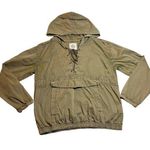 SO  Utility Pullover Lace Up Jacket with Hood Size Large Casual Lightweight Photo 0
