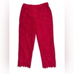 J.Crew  Red Lace Easy Pants Photo 1