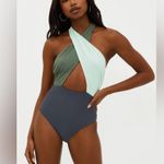 Beach Riot Jessica One Piece Palm Paradise Colorblock, Size Medium , $178 Photo 4
