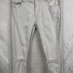 Free People Off White Ripped Denim High Rise jeans Size 29 Photo 4