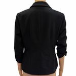 Eliza J  Black Ruched Sleeve Blazer Womens Small Petite Photo 6