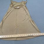 NWT Zara Trafaluc Mini Dress Women Size S Tan Brown Eagle Embroidered Sleeveless Photo 4