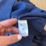 THML  Anthropologie Navy Embroidered Boho Shift Dress Size Small Photo 9