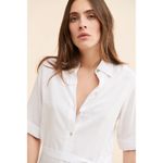 Ripe Maternity Molly Shirt Dress‎ White Size M Photo 2