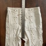 BY ZENDAYA écru lace up pants / sweatpants, size L, NWOT Size L Photo 7