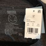 Nirvana  Women's T-Shirt Rainbow Smiley Face Logo Graphic Gray XL Photo 3