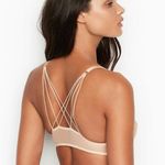 Victoria's Secret LUXE Starburst Unlined Wired Plunge Bra Champagne Embroidered Photo 2