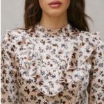 Laura Ashley x URBAN OUTFITTERS Satin Ruffle Mini Dress Baby Doll C27 Photo 7