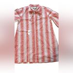 Tuckernuck Marseille Caftan Dress Womens Small Red White Coral Cotton Photo 8