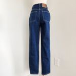 American Vintage Vintage 80s Gloria Vanderbilt Dark Wash High Waisted Tapered Leg Mom Jeans 0 Photo 6