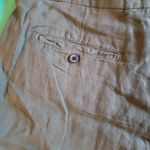 Tahari Olive Green Linen Tie Drawstring Waist High Rise Luxe Shorts Size Large Photo 7