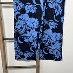 Soft Surroundings Soft Surroundings Blue Flowered Palazzo Wide Leg Pants Size Medium Photo 5