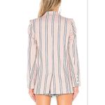 Free People  Uptown Girl Oversized Blazer in Pink Stripes 100% Cotton, Small‎ Photo 10