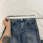 BLANK NYC Rainbow Striped Sides High Rise Jeans Photo 4