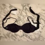Quince NWT Women's Italian Demi Bikini Top Black Size Medium Photo 6