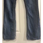 Rock Revival Jeans Women 30 Low Rise Bootcut Distressed Rhinestone Thick Stitch Photo 3