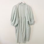 Never A Wallflower High Neck Dress Seafoam Shimmer Size Large L Green Photo 6
