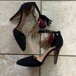 Ulla Johnson  Tassel Kiki D'Orsay Suede Pumps Black Photo 2