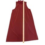 Athleta Women’s Initiative Zipper Mock Neck Sleeveless Sun Dress Maroon XS Photo 4