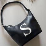Letter S Fashion Shoulder Bag Black Photo 4