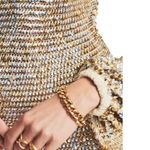 RETROFETE TARA SEQUIN CROCHET DRESS XS Black Photo 7