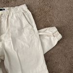 Cream denim joggers Size M Photo 2