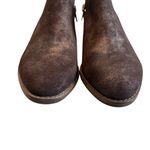 Lucky Brand Ferryn Bracken Aurora Brown Metallic Waxed Suede Ankle Bootie, Sz 6 Photo 9