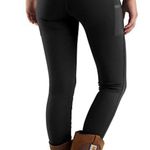 Carhartt Force Midweight Pocket Utility Legging Stretch Fitted Women Large Black Photo 0