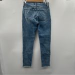 Loft Light Wash Mid Rise Distressed The Curvy Jegging Skinny Jeans Size 0/25 Photo 3