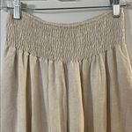 Wasabi + Mint Chic Beige Smocked Waist Trousers Photo 1