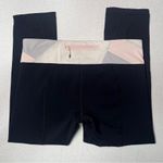 Lululemon Athletic Crop Leggings Black Pink White Workout Gym Activewear Size 8 Photo 7