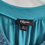 Iz Byer  Tank Beaded Blue‎ Pleated Women XL Photo 3
