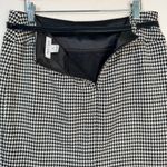 White House | Black Market Houndstooth Pencil Skirt Knee-Length Size 6 Patent Belt Photo 5