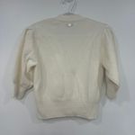 Sandro  Womens 100% Wool Cardigan Sweater Small Short Sleeve Puff V Neck Photo 8