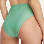 J.Crew NWT Classic High Rise Cheeky High Leg Cut Bikini Swim Bottom S Green Photo 0