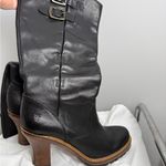 Frye  Black Leather Heeled Boots Photo 11