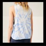 Free People Movement dance Blue and White Tie-Dye Muscle Tee size small. NWT! Photo 0