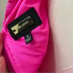 Alexia Admor  Fuschia Hot Bold Pink Trumpet Peplum Crochet Lace Sheath Dress 4 Photo 6