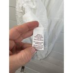 Blu Pepper  White Tiered Skirt Smocked Bodice Flutter Sleeve Midi Dress Size S Photo 10