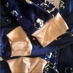 Hale Bob Pajamas NWT White Poodles Navy Pink Trim Wrist Ankles Hoodie Onesie Med Photo 11