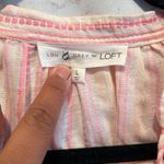 Lou & grey Loft Lou Grey Shirt Womens Large Pink Faux Wrap Crop Top Blouse Boho Casual Photo 1