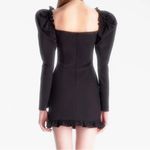 NWT Black NAIA Rhia Cotton Puffy Sleeve Mini Dress Size L Size L Photo 1