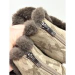 Pelle Moda Shoes Womens Size 6.5 Erin Faux Fur Trim Wedge Camouflage Bootie Green Photo 8