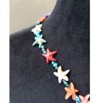 Women Colorful Starfish Necklace Anchor Clasp Ocean Beach Boho Jewelry Photo 4